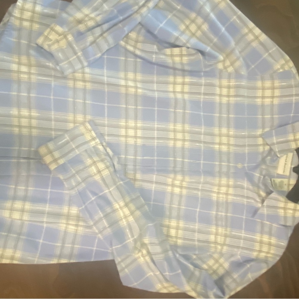 Blue Plaid Women's Blouse